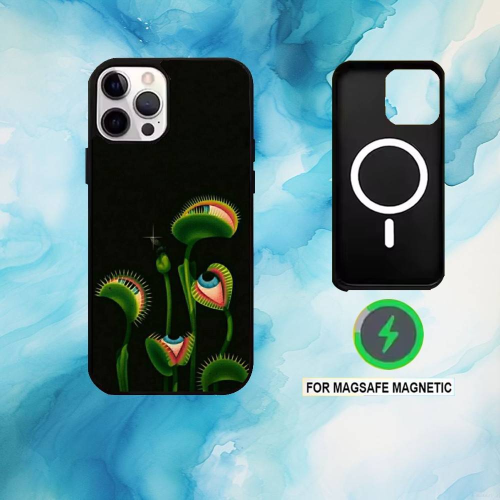 Venus Flytrap Wonders Phone Case For iPhone17,16,15,14,13,12,11 Plus,Pro Max Magnetic For Magsafe Wireless Charging
