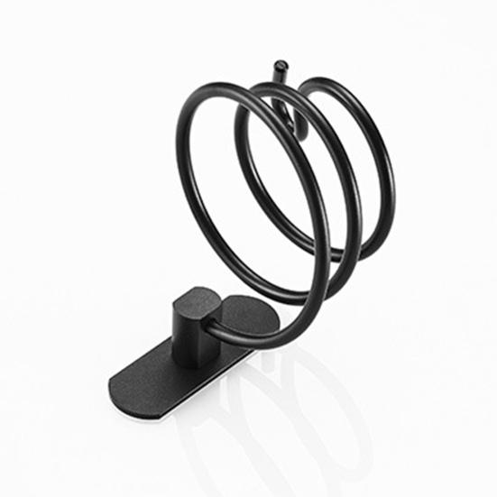 Настенная подставка для фена, клейкая, выдерживает большую нагрузку, противоскользящая, из нержавеющей стали, без перфорации, держатель для вентилятора для ванной комнаты, органайзер для фена