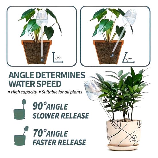 Самополивающиеся шары Прозрачные грибовидные колбы для полива растений Вставка для кашпо Автоматические поливочные устройства для комнатных и уличных горшечных растений