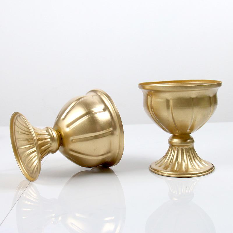 Metal Flower Vase Table Centerpieces Candle Holders Wedding Party Decoration Flower Arrangement Vase Potted Ornaments Home Decor