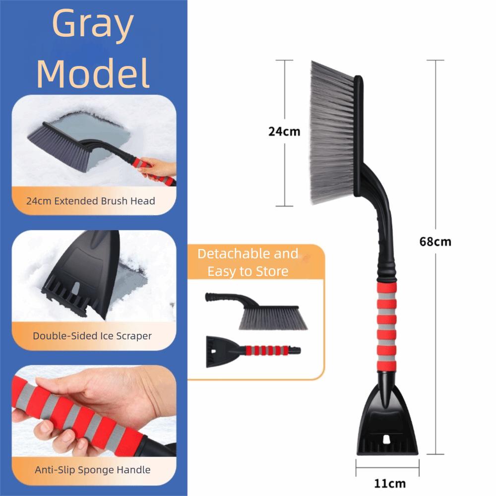 Detachable Snow Shovel Brush Portable Windshield Deicer Remover Practical Wash Defroster