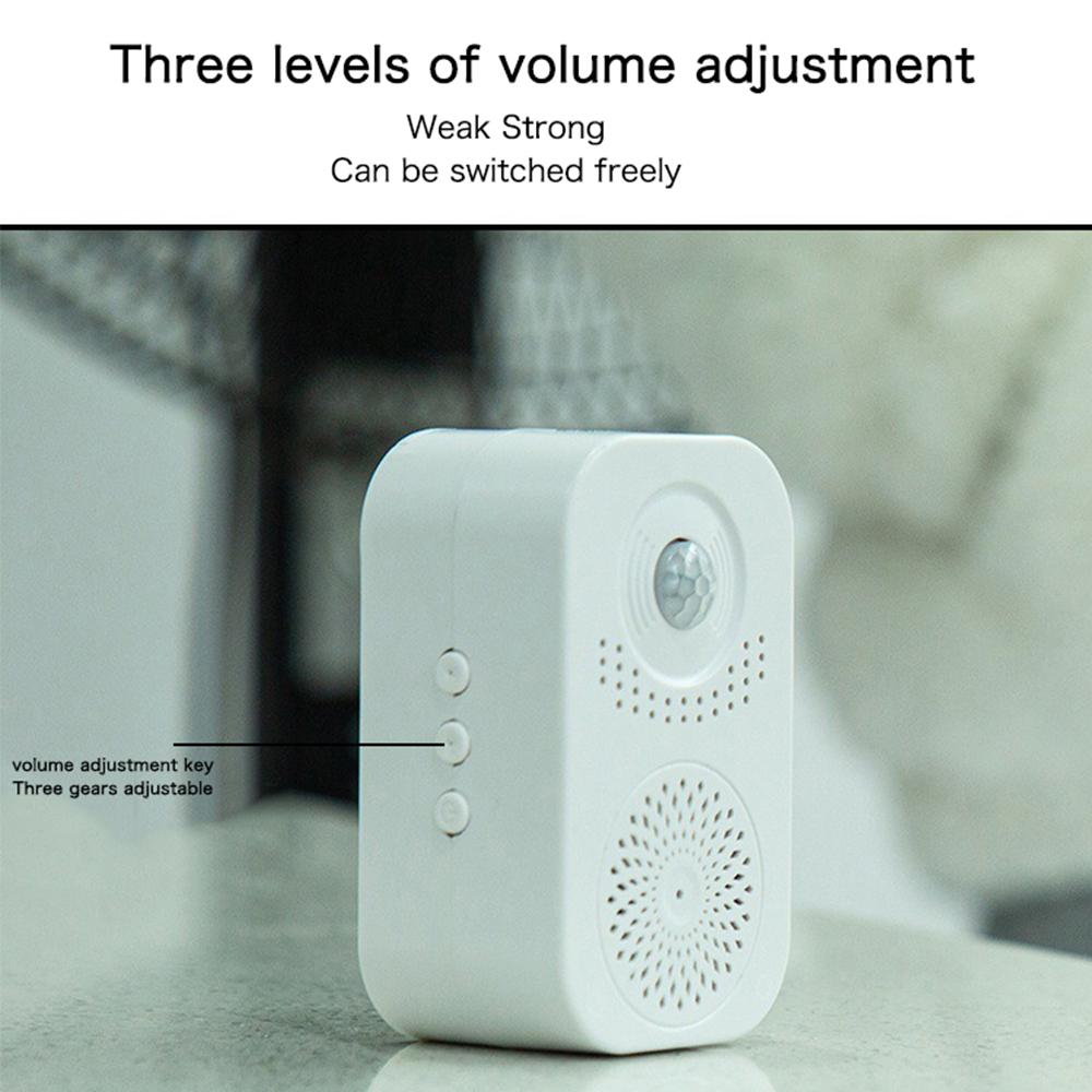 Wireless Guest Welcome Chime Reminder Alarm Door Bell PIR Motion Sensor For Shop Entry Company Security Protection Smart Doorbel