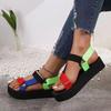 Women's Fashion Sandals Ankle Straps Outdoor Casual Beach Shoes Platform Sandals Comfortable Non-slip Women's Shoes