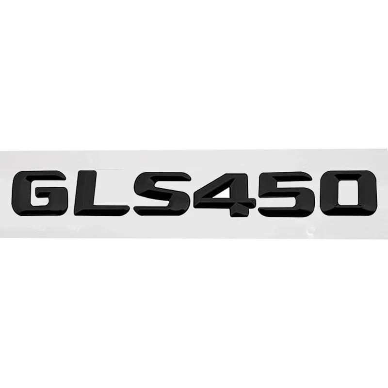 Car Rear Sticker Alphabet Trunk Badge Decal Exterior for Mercedes Benz GLS400 GLS450 GLS500 GLS550 GLS580 GLS600 Accessories