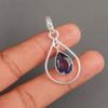 Iolite Gemstone 925 Sterling Silver Jewelry Handmade Statement Pendant 1.60" PP-3-7