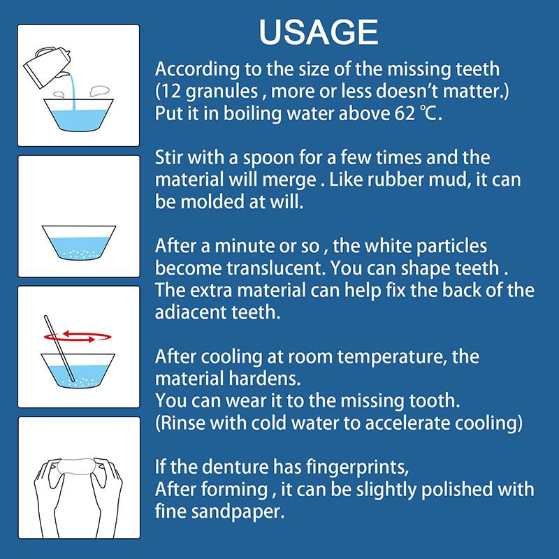 Temporary Tooth Repair Kit Teeth Gaps False Teeth Solid Glue Denture Adhesive