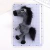 Plush Horse Keychain Lucky Horse Mascot Pendant for Bag Backpack Purse Fluffy Horse Keyring Cony Pony Doll Ornament