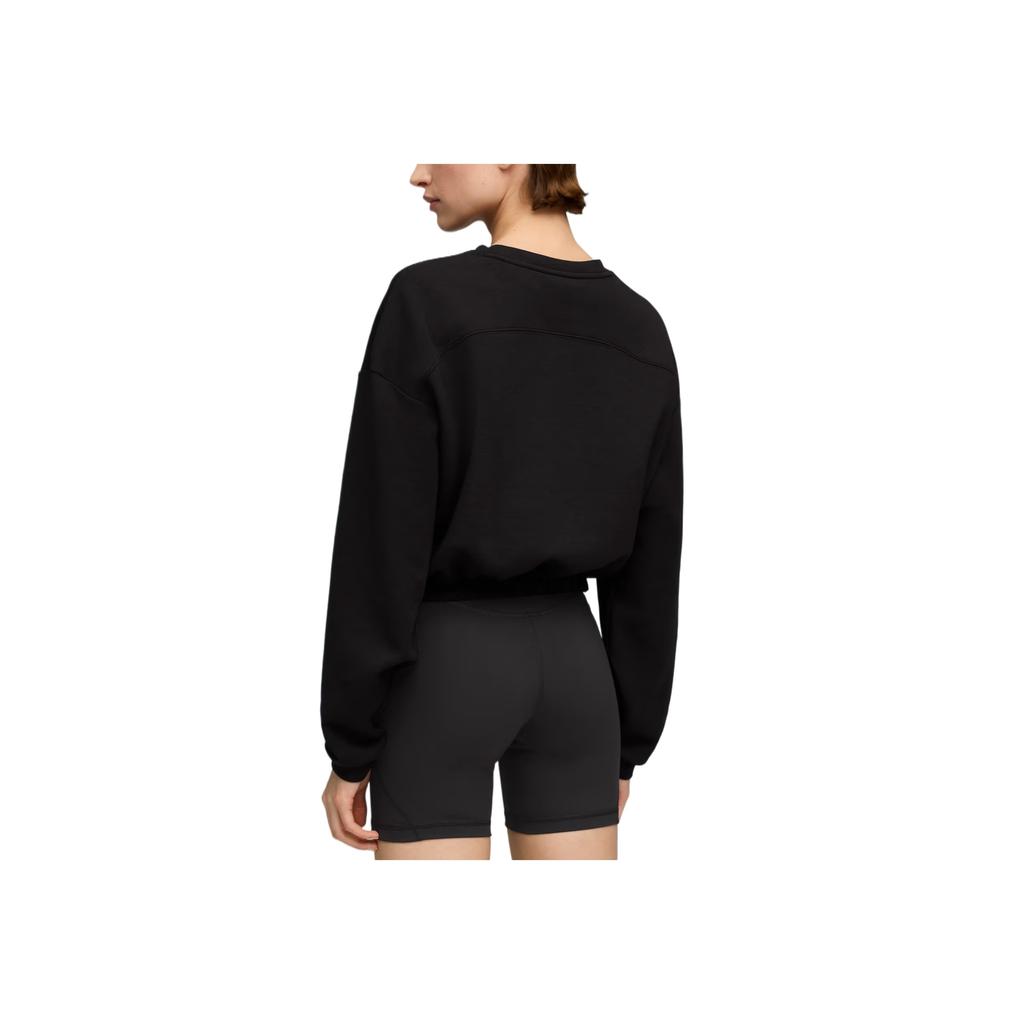 Puma Cloudspun Crew Neck Casual Classic Skin-Friendly Solid Sweatshirt Women Sweatshirt 527461-01