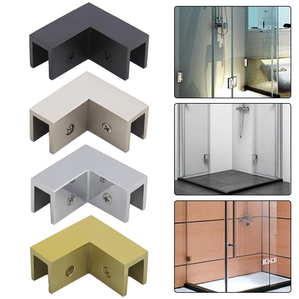 Угловой зажим 90 градусов Аксессуар Квадратный зажим для стекла Матовая латунь Держатель для стекла Угловая опора 90 градусов Компактный размер