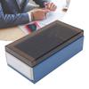 Index Card Holder Blue Extendable End Enlarged Space Transparent Plastic Sliding Design Desk Credit 