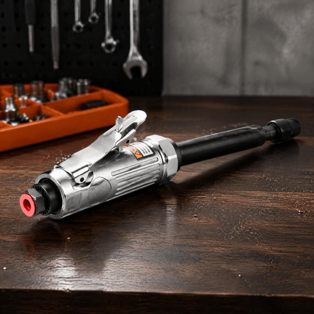 6pcs 20,000 RPM Pneumatic Cutting Tool Rear Exhaust Extended Shaft Grinder  For Workshop