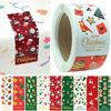 Wrapping Happy New Year Merry Christmas Stickers Santa Claus Snowman Sealing Labels Greeting Tags