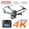 Новый профессиональный дрон GT6MAX 8K HD с двойной камерой, GPS, функцией умного возврата, управлением с экрана 5,64 дюйма, 5G WIFI, обходом препятствий, бесколлекторным складным квадрокоптером на радиоуправлении