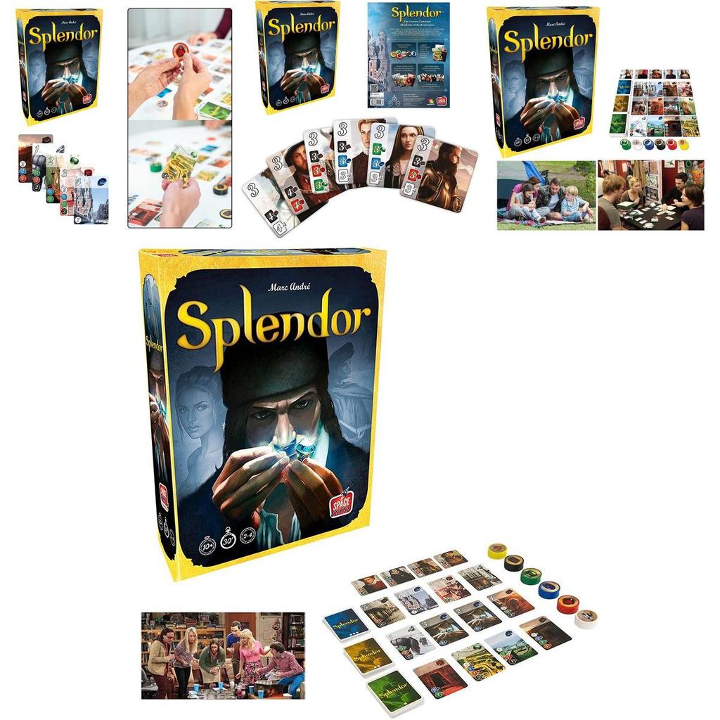 Настольная игра Splendor Полная английская версия Коробка для домашней вечеринки с коллекционными картами