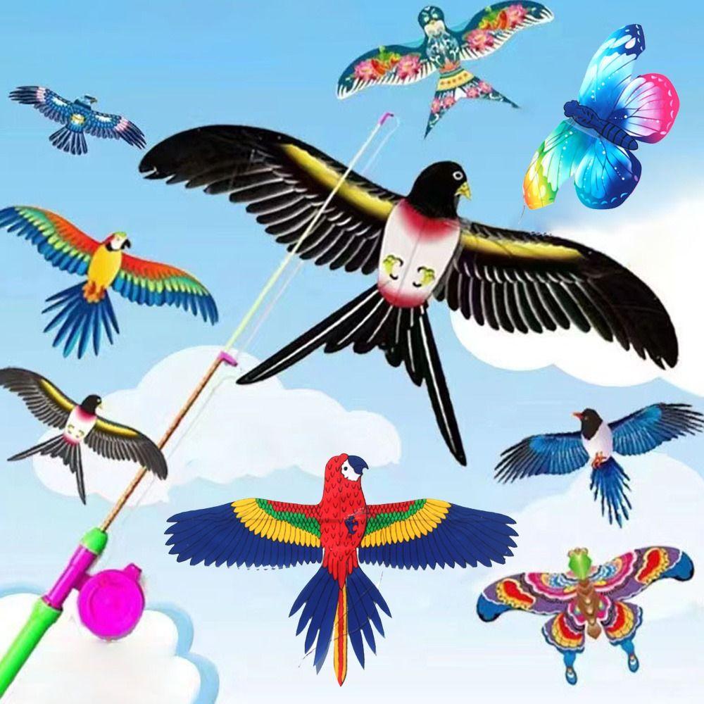 Family Trips Garden Outdoor Sports Plastic Eagle Kite Large Eagle Kites Kite Line Flying Bird Kites