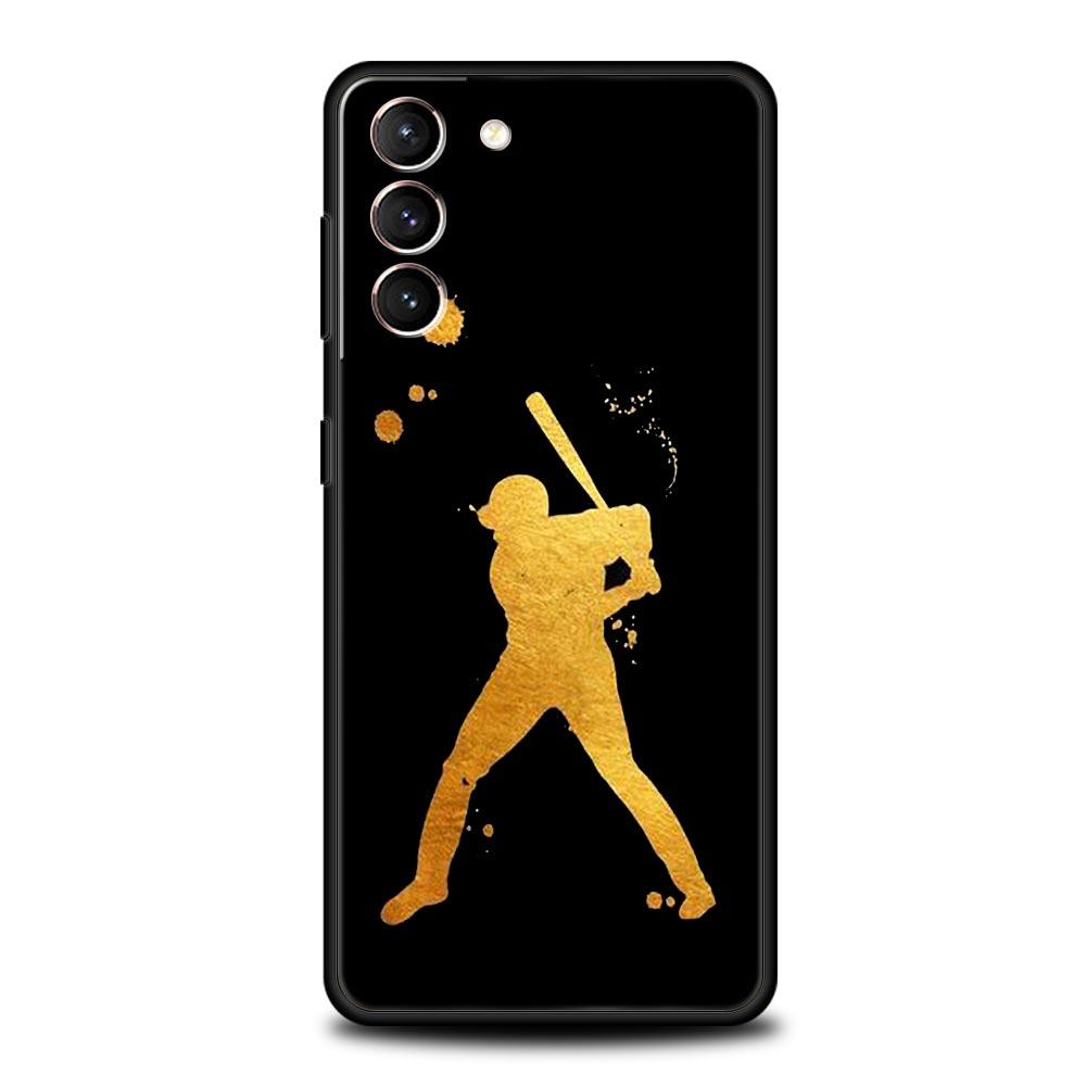 Baseball Phone Case For Samsung Galaxy S23 Ultra S22 S21 S20 FE 5G S10 S10E S9 S8 Plus Note 20 Soft Silicone Cover Bumper