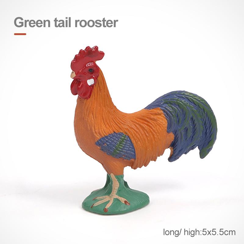 Имитация Фермерских Животных Домашняя Птица Корова Свинья Собака Курица Утка Гусь Детеныш Фигурки Модель Фигурки Развивающая Игрушка Для Детей