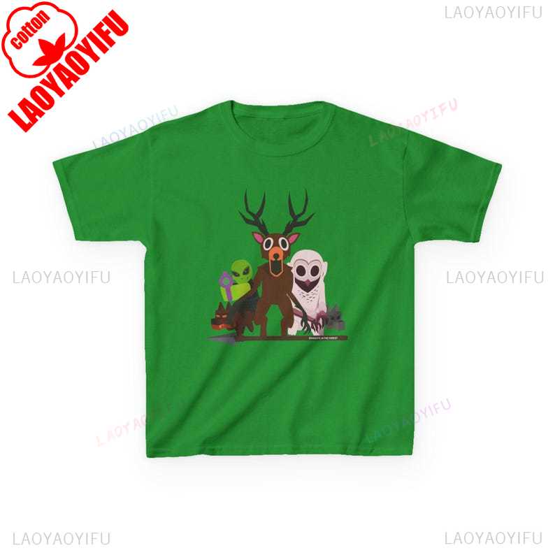 99 Nights in The Forest Inspired Deer Owl and Alien Funny Game Tee Perfect for Nature Lovers Birthday Gifts Halloween Fun Tops