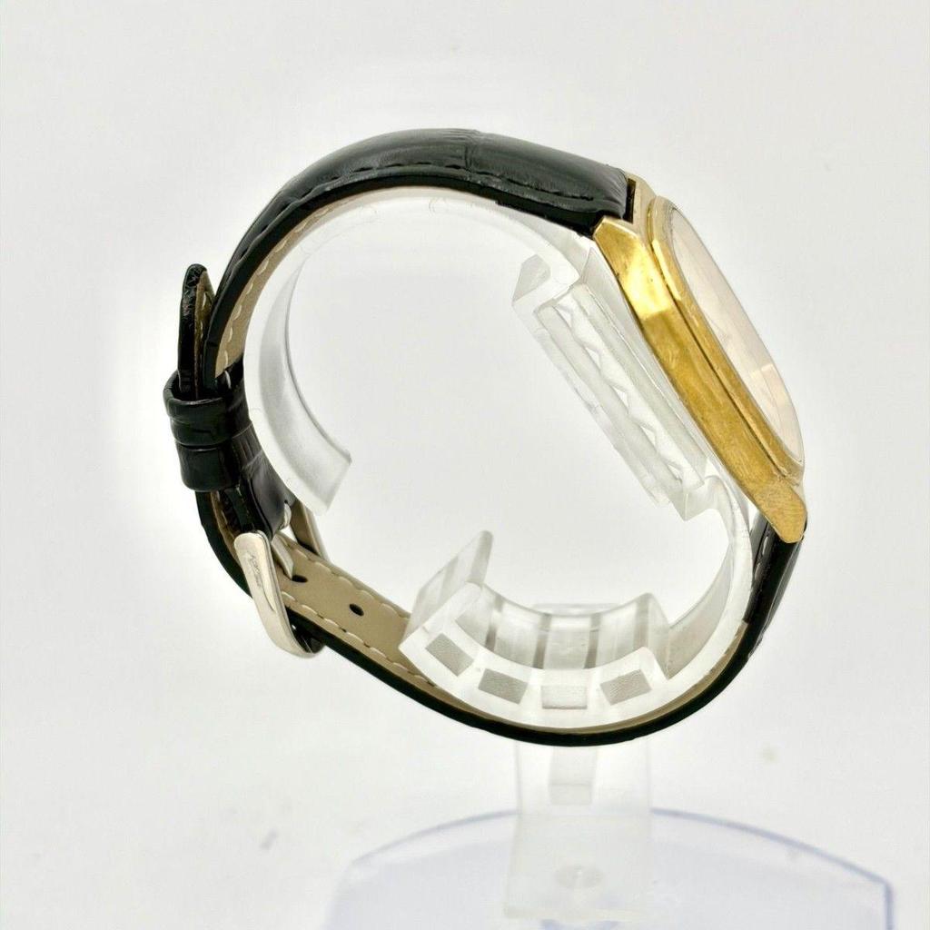 Б/у [Новый аккумулятор] Мужские часы SEIKO Золотые Восьмиугольные 5931-5210 060317 Новый ремешок