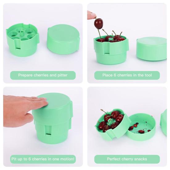 Инструмент для удаления косточек вишни, многофункциональный удалитель косточек для вишни, оливок, мелких слив, эффективный экстрактор косточек вишни, кухонные гаджеты