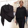High End Sequin Triangular Scarf Winter Warm Mongolian Poncho Women Fashion Woolen Shawl