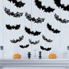 Halloween 3D Black Bat Wall Stickers Home Room Indoor DIY Decoration Scary Props Kids Party Favors Wall Decals Window Sticker