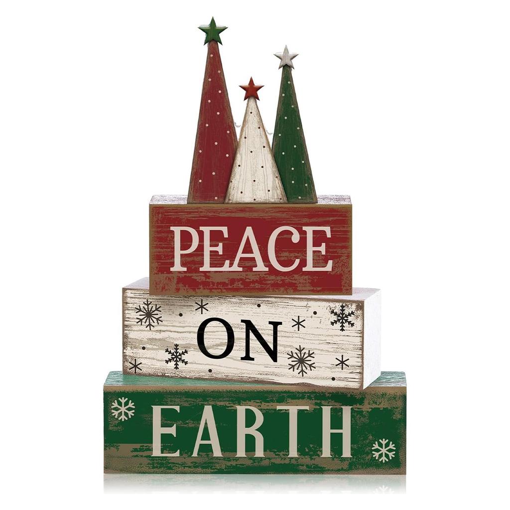 4Pcs Football Table Decorations Football Tiered Tray Decor Sport Game Centerpiece Sign Decorative Rugby Stack Block Gift for Fans Club Tailgate