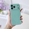 Square Square Liquid Silicone Phone Case for iPhone 17 Air 16 15 14 11 Pro Max Plus 12 13 Mini XR Xs 7/8 SE 16E trataLuxury Camera Protective Cover