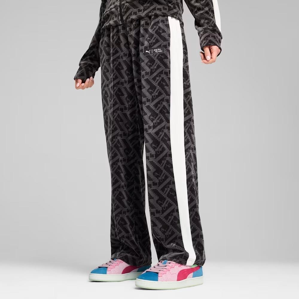 (WMNS) PUMA x Игра в кальмара Брюки T7 'Черный' Женские 627433-01