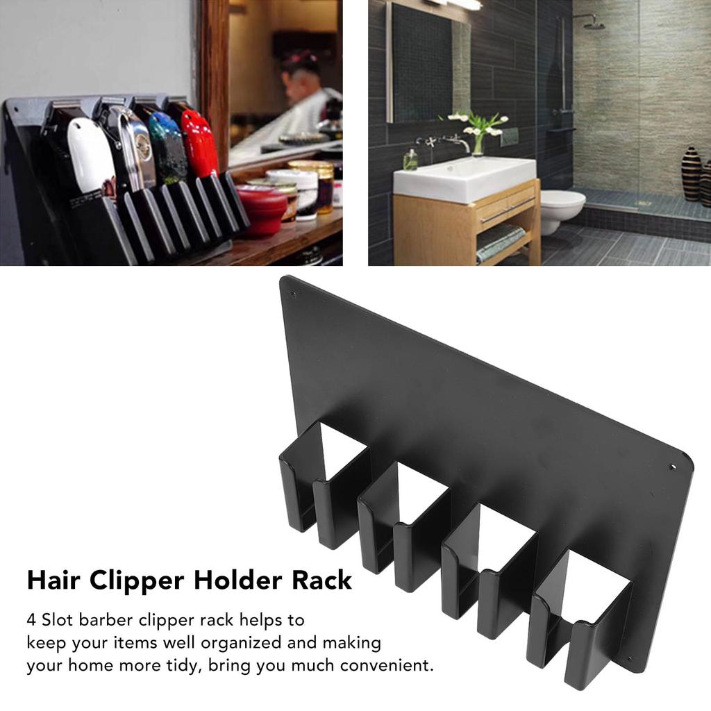 Держатель для машинки для стрижки волос 4 слота предотвращает скольжение стойка для хранения парикмахерской машинки для стрижки волос для парикмахерской