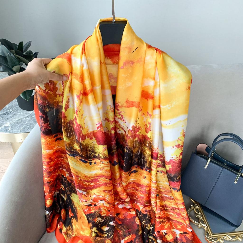 Elegant Ladies Air-conditioning Room Large Shawl Seaside Holiday Sunscreen Sarongs