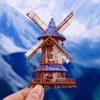 8pcs/packCreative Retro Windmill Stickers DIY Scrapbooking Stickers Decor Journal Supplies Aesthetics Stationery Stickers