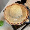 Breathable Woman's Straw Hat Elegant Outdoor Beach Hat Simple Women's Sun Visor Hats  Casual Wear