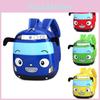 Детский рюкзак с жестким корпусом, дизайн с автомобильным принтом, подходит для ежедневного использования