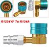 1x 90 Degree R1234YF To R134A Low Side Coupler Adapter Car Air Conditioning Kit