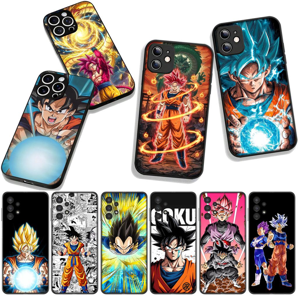 Cover for Apple iPhone 16 15 14 Plus 13 12 Mini 17 Pro Max + ProMax 16E Air 16+ 15+ Phone Case Dragons Gokus Balls Vegeta DBZ