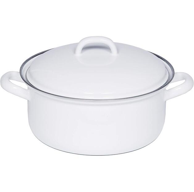 Riess Classic Saucepan with Lid 16 Cm White 1 L (0128-033)