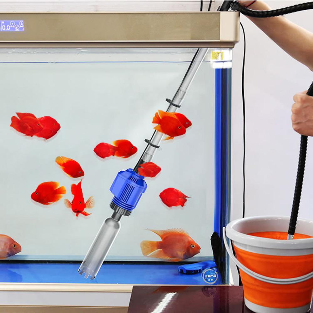 Аквариумный автоматический электрический фильтр для смены воды, очиститель для удаления осадка из аквариума