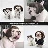 1pc Funny Dog Cat Cosplay Wig,Pet Wigs for Halloween, Christmas, Parties, Festivals, Dog Wigs for Small Medium and Large Dogs