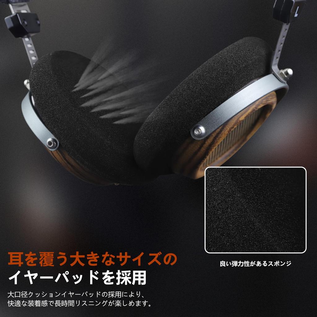 Okcsc M2 Pro Wood 57 мм стереодинамик для музыки и фильмов, совместимый с наушниками, проводной, полуоткрытого типа, корпус, ретро, блок,