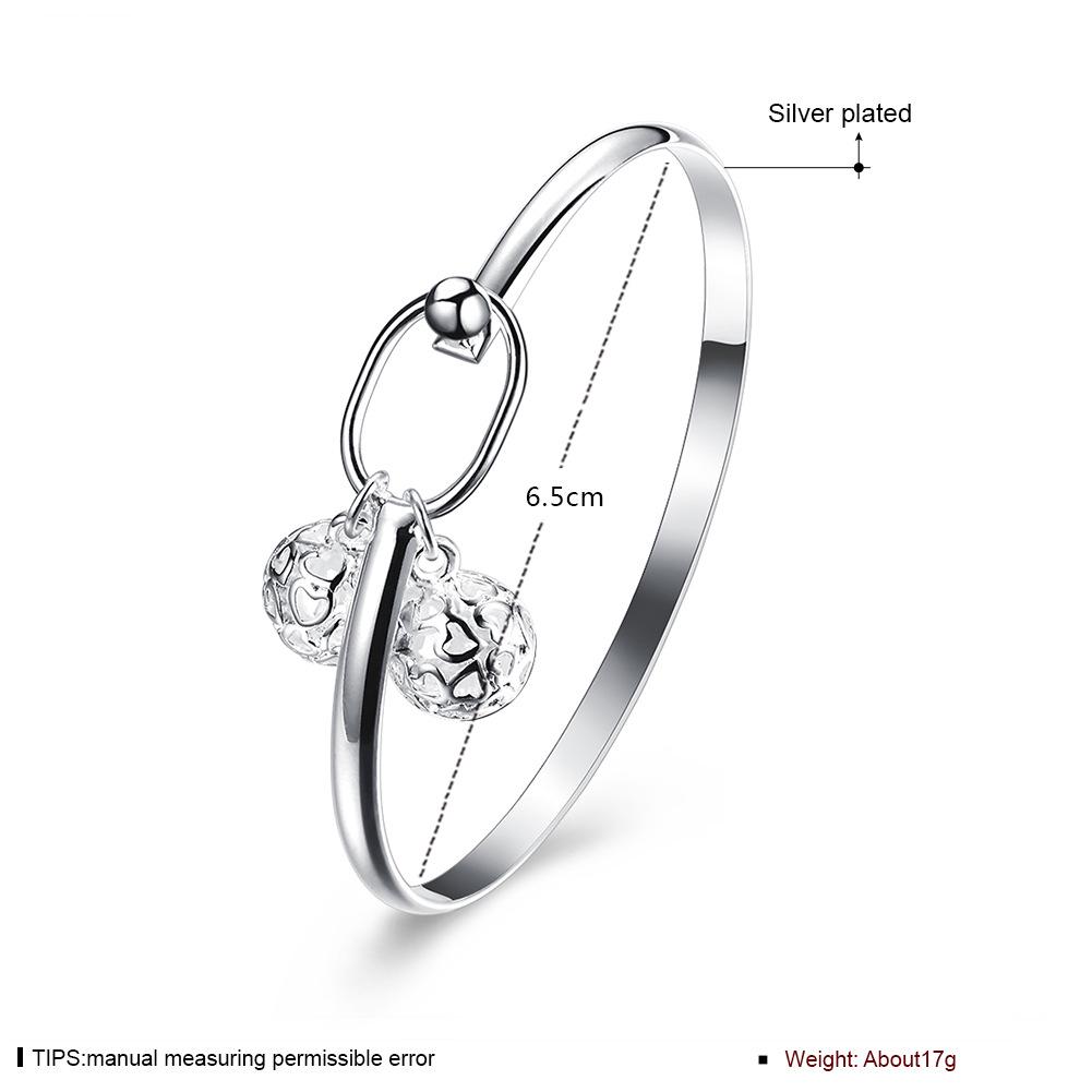 Модный популярный браслет с покрытием из 925 пробы, браслет с шариком, браслет