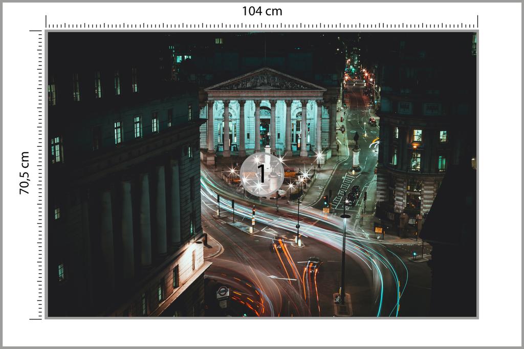 Photomural London At Night Structural Vinyl 104x70.5