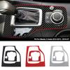 Gear Head Shift Knob Panel Cover Sticker Car Interior Carbon Fiber Trim Stickers Fit For Mazda 3 Axela 2014 2015 - 2019 AT