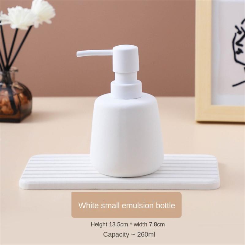 Керамическая бутылка для мытья рук, шампуня, однотонный флакон для мытья тела, дозатор для лосьона, домашний переносной дозатор мыла, аксессуары для ванной комнаты