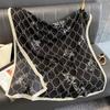 New Spring and Summer Style and Versatile Letter Shawl Warm Scarf for Women's Thin Cotton and Linen Hand-feeling Scarf