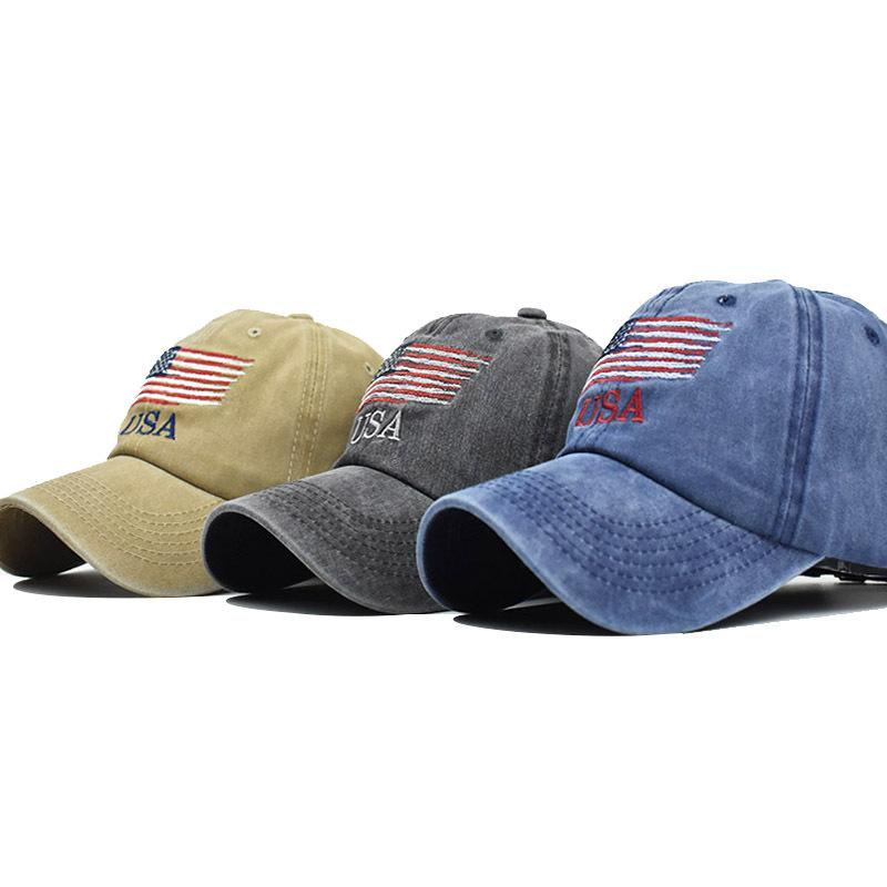 Шляпа Стираная бейсболка Old Flag Classic USA Cotton Hat