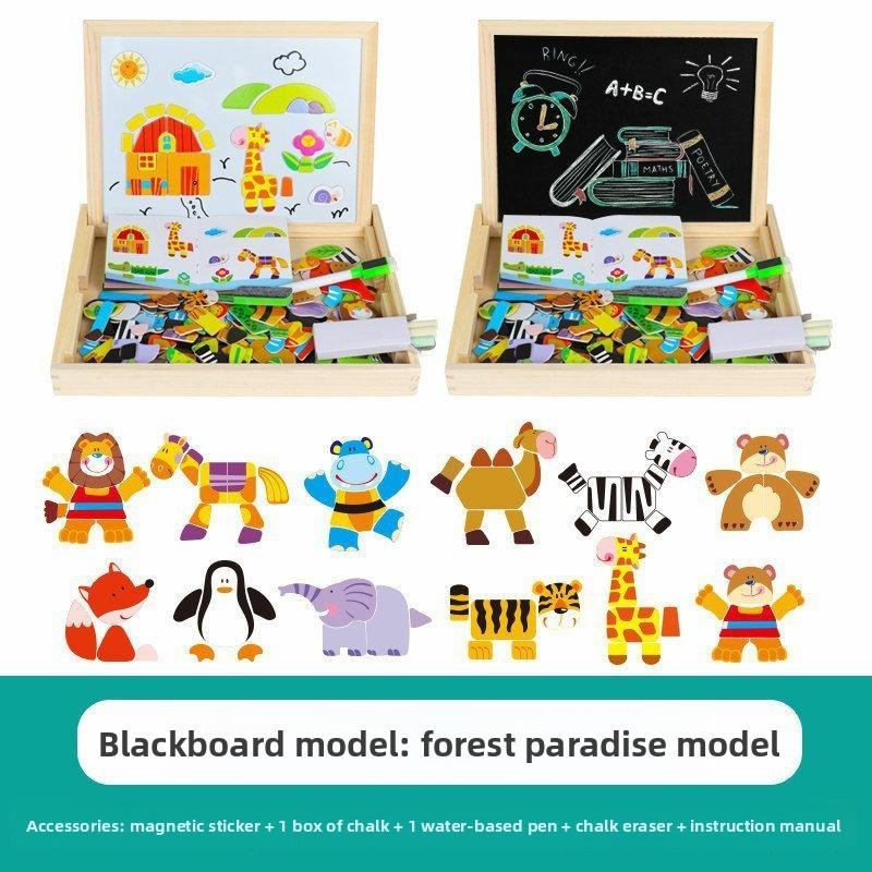 Wooden Jigsaw Puzzle For Toddlers With Magnetic Features For Early Learning And Skill Development