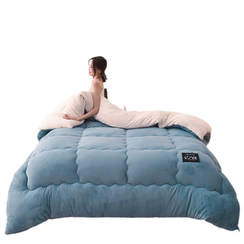 Ультрамягкое зимнее одеяло — прямая трансляция теплого бархатного одеяла из овчины для весны и осени