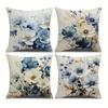 Four Digital Printed Pillowcases Retro Style Classic Sofa Cushion Pillowcases