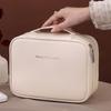 Косметичка со съемным отделением для кистей для макияжа, вместительная, с несколькими отделениями, водонепроницаемая застежка-молния, органайзер для косметики